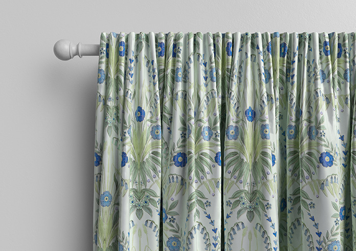 Cotswold Faux Silk, Sapphire - Made to Measure Curtain - Image 10